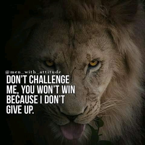 Don’t Challenge Me